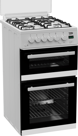 Beko EDG507W Gas Cooker with Double Oven