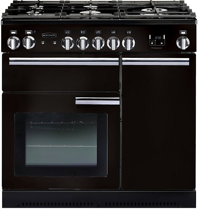 Rangemaster PROP90NGFGB/C Professional+ 90 Gas Range Cooker  Gloss Black