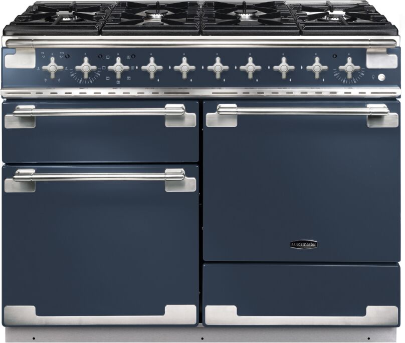 Rangemaster ELS110DFFSB/ Elise 110cm Dual Fuel Range Cooker Stone Blue