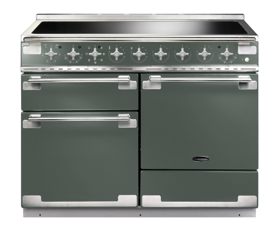 Rangemaster ELS110EIMG/ Elise 110cm Electric Induction Range Cooker Mineral Green