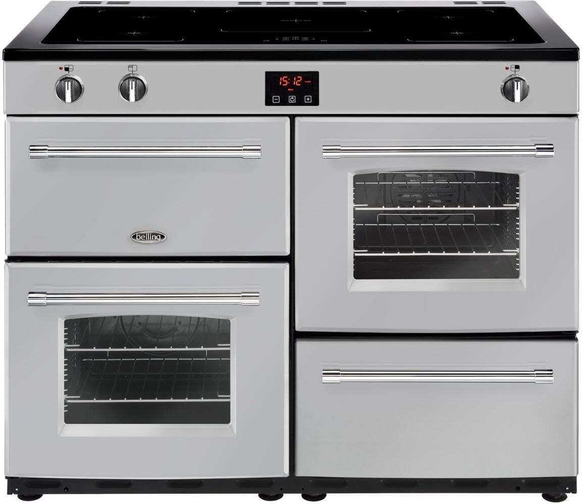 Belling FH110EISIL Farmhouse 110cm Electric Induction Range Cooker - Silver