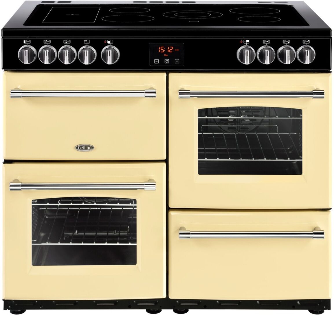 Belling Farmhouse FH100ECR 100cm Electric Ceramic Range Cooker-Cream