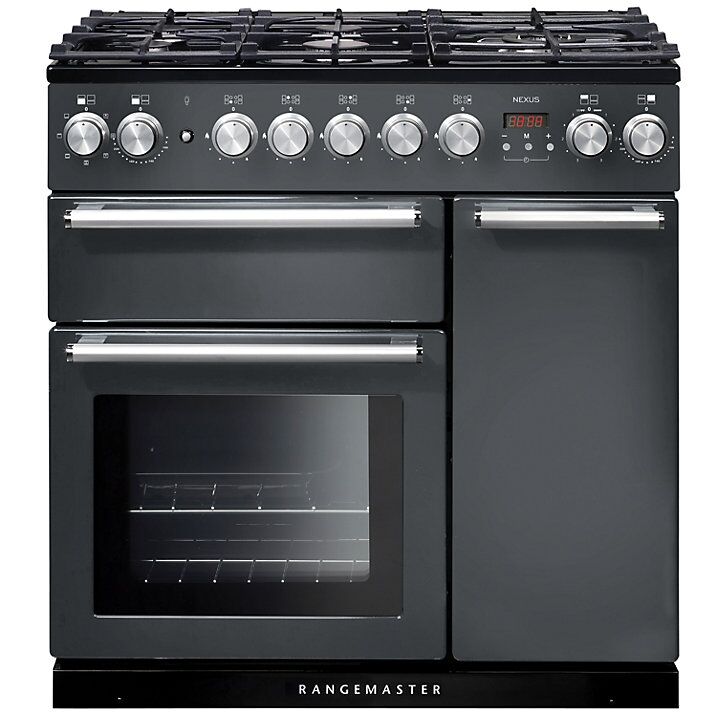 Rangemaster NEX90DFFSL/C Nexus 90 Dual Fuel Range Cooker  Slate Grey