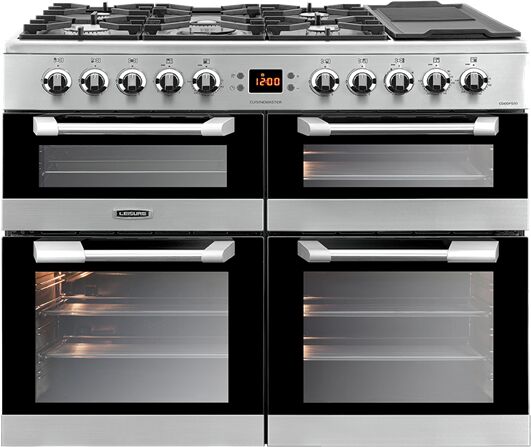 Leisure CS100F520X 100cm Cuisinemaster Dual Fuel Range Cooker-Stainless Steel