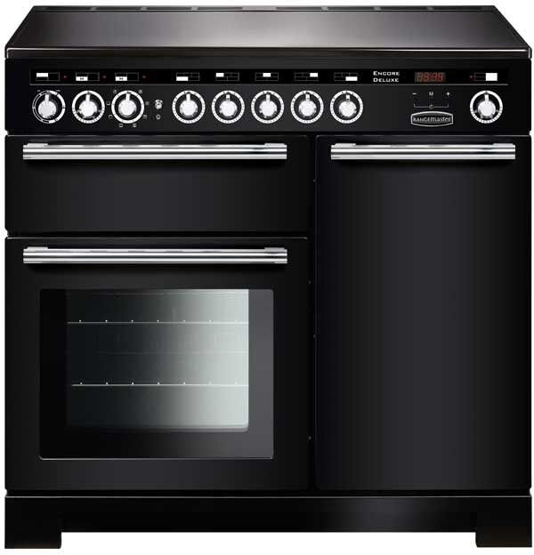 Rangemaster EDL100EIBL/C Encore Deluxe 100 Induction Range Cooker Gloss Black