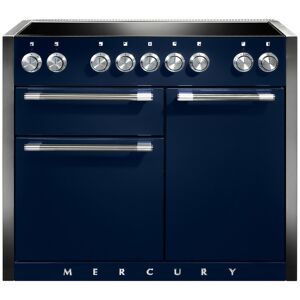 Mercury MCY1082EIIN 1082 Electric Induction Range Cooker-Indigo/Chrome Trim