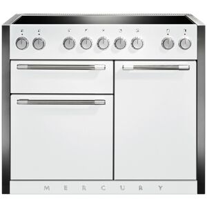 Mercury MCY1082EISD 1082 Electric Induction Range Cooker-Snowdrop/Chrome Trim