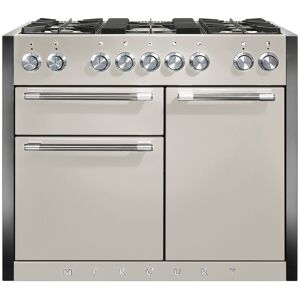 Mercury MCY1082DFOY 1082 Dual Fuel Range Cooker-Oyster/Chrome Trim