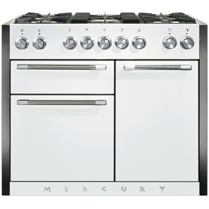 Mercury MCY1082DFSD 1082 Dual Fuel Range Cooker-Snowdrop/Chrome Trim