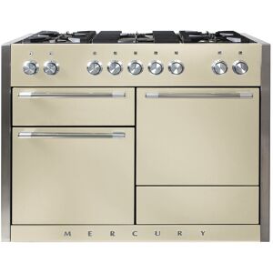 Mercury MCY1200DFOY 1200 Dual Fuel Range Cooker-Oyster/Chrome Trim