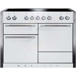 Mercury MCY1200EISD 1200 Electric Induction Range Cooker-Snowdrop/Chrome Trim