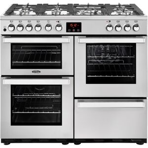 Belling Cookcentre 100DFTPROFSTA 100cm Dual Fuel Range Cooker-Professional - Stainless Steel 444444081