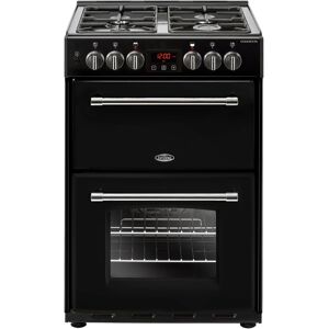 Belling Farmhouse FH60DFTBK 60cm Dual Fuel Cooker-Black