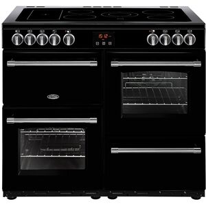 Belling Farmhouse FH100EBK 100cm Electric Ceramic Range Cooker-Black