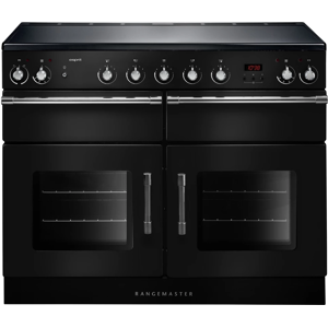 Rangemaster ESP110EIBL/C Esprit 110cm Electric Induction Range Cooker-Black/Chrome