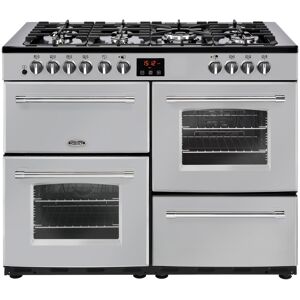 Belling Farmhouse FH110DFTSIL Silver 110cm Dual Fuel Range Cooker