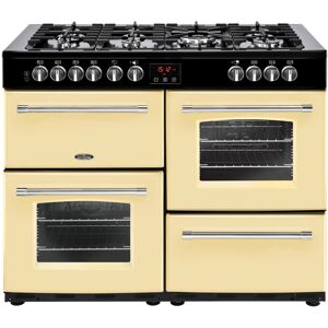 Belling Farmhouse FH110DFTCR 110cm Dual Fuel Range Cooker - Cream