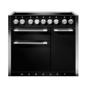 Mercury MCY1000EILQ 1000 Electric Induction Range Cooker-Liquorice/Chrome Trim