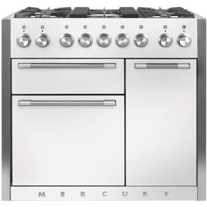 Mercury MCY1000DFSD 1000 Dual Fuel Range Cooker-Snowdrop/Chrome Trim