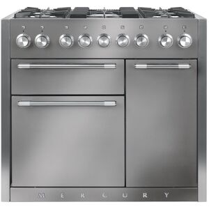 Mercury MCY1000DFSS 1000 Dual Fuel Range Cooker-Stainless Steel/Chrome Trim