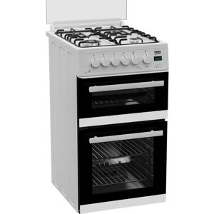 Beko EDG507W Gas Cooker with Double Oven