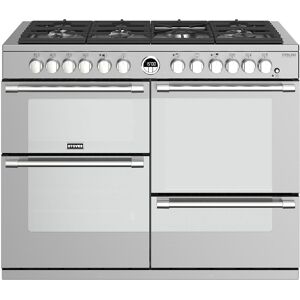 Stoves Sterling Deluxe STRDXS1100DFSS 110cm Dual Fuel Range Cooker - Stainless Steel