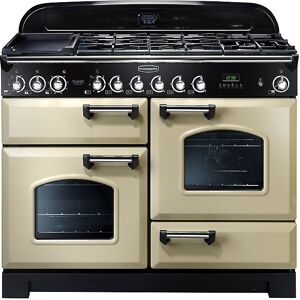 Rangemaster CDL110DFFCR/C Classic Deluxe Dual Fuel 110cm Range Cooker Cream Chrome