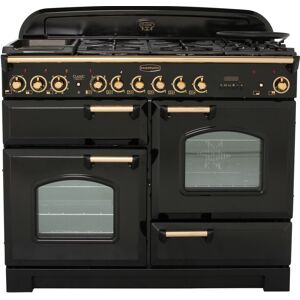 Rangemaster CDL110DFFBL/B Classic Deluxe Range Cooker 110Cm Dual Fuel Black Brass