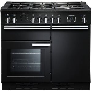 Rangemaster PROP100NGFGB/C Professional Plus 100 Natural Gas Range Cooker Gloss Black