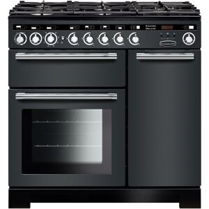 Rangemaster EDL90DFFSL/C Encore Deluxe 90 Dual Fuel Slate/Chrome