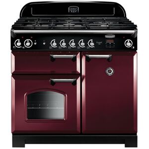 Rangemaster CLA100NGFCY/C Classic 100 Gas Range Cooker  Cranberry/Chrome