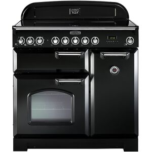 Rangemaster CDL90ECBL/C  Classic Deluxe 90 Electric Range Cooker  Gloss Black