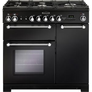 Rangemaster KCH90NGFBL/C Kitchener 90cm Gas Range Cooker - Black