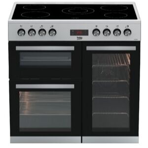 Beko KDVC90X Two separate fan ovens Dedicated grill cavity 5 zone ceramic hob Fully programmable