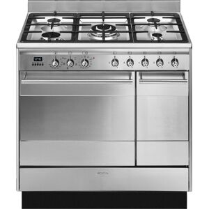 Smeg SUK92MX9-1 Range Cooker Concert 90cm Dual Fuel Stainless Steel