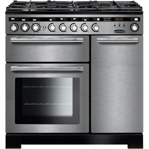 Rangemaster EDL90DFFSS/C Encore Deluxe 90cm Dual Fuel Range Cooker Stainless Steel/Chrome