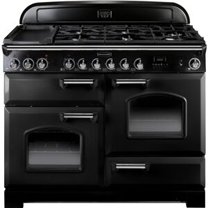 Rangemaster CDL110DFFBL/C Classic Deluxe Range Cooker Dual Fuel 110cm Black