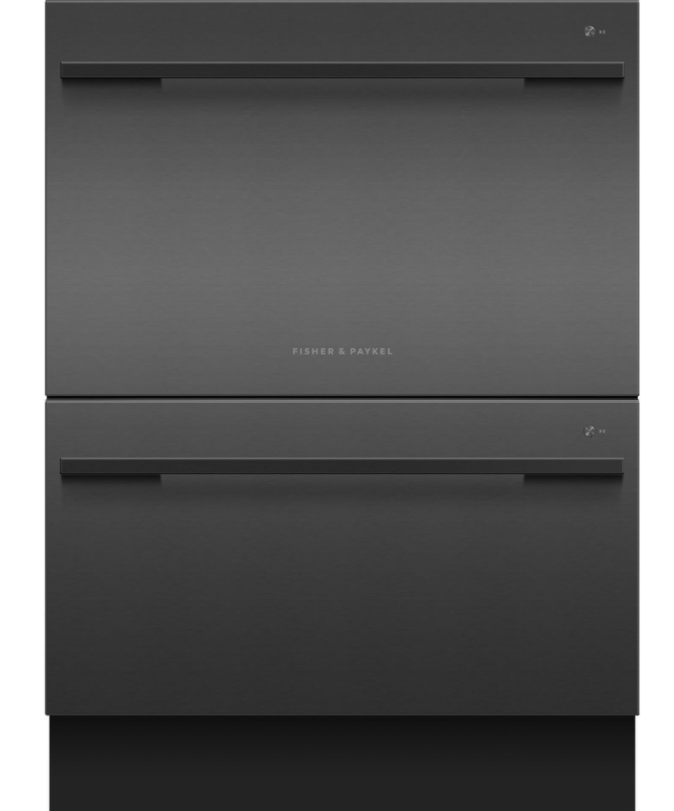 Fisher & Paykel Double DishDrawer Dishwasher-Black Stainless Steel