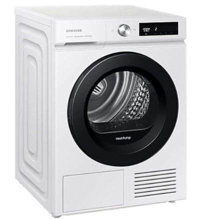 SAMSUNG Bespoke AI Series 5+ DV90BB5245AW/S1 Freestanding Optimal Dry Heat Pump Tumble Dryer 9kg - White