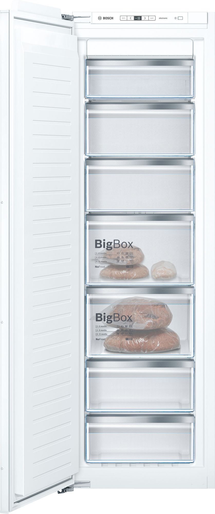 Bosch GIN81AEF0G Built In Upright Freezer Frost Free