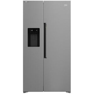 Beko ASP34B32VPS Freestanding American Style Fridge Freezer Water Ice Dispenser HarvestFresh - Stainless Steel