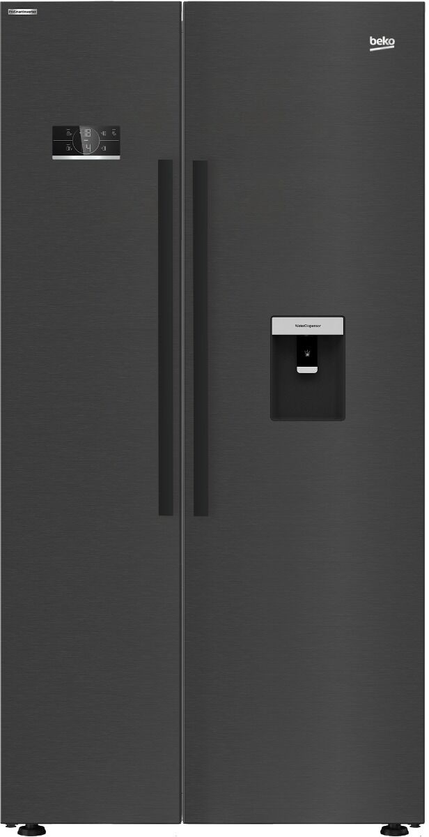 Beko ASD2341VB American Fridge Freezer With In Door Dispenser Black