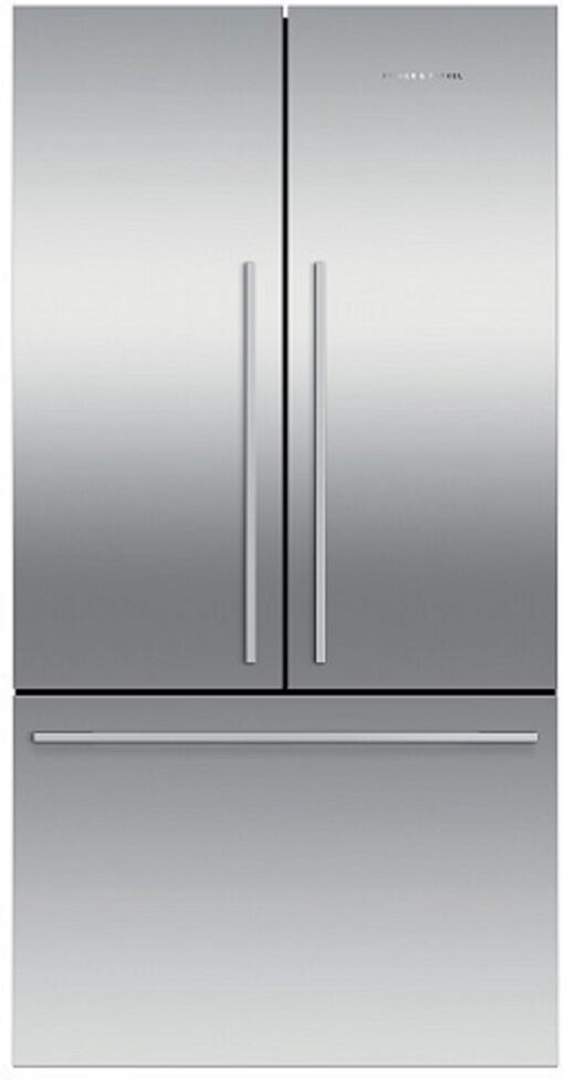 Fisher & Paykel Fridge Freezer French Door 900mm  Designer Handle  Stainless Steel