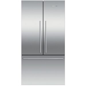 Fisher & Paykel Fridge Freezer French Door 900mm  Designer Handle  Stainless Steel