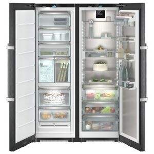 Liebherr XRFBS5295 Peak Bio Fresh No Frost Side-by-Side combination Fridge Freezer - Black