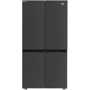 Beko GN446224VPZ Freestanding American Style Fridge Freezer HarvestFresh - Black Steel