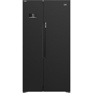 Beko ASL1342B Freestanding American Style Fridge Freezer - Black