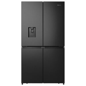 Hisense RQ758N4SWFE Pure Flat Smart American Fridge Freezer - Black Stainless Steel