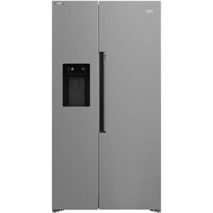 Beko ASP34B32VPS Freestanding American Style Fridge Freezer Water Ice Dispenser HarvestFresh - Stainless Steel