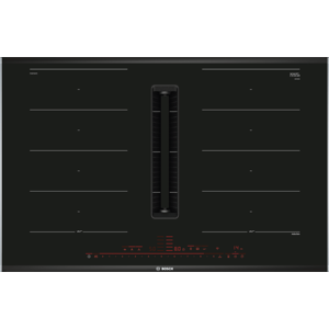 Bosch PXX875D67E 80cm Induction Hob with Integrated Ventilation System-Black